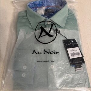 Au Noir Mint Green Men's Casual Shirt